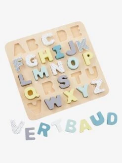 Puzzle Lettres à Encastrer En Bois FSC® Multicolore - Vertbaudet -Enfant Jouet Boutique puzzle lettres a encastrer en bois fsc 3