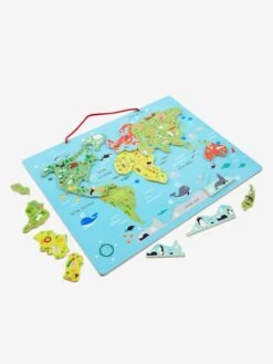 Puzzle Monde Magnétique En Bois FSC® Multicolore - Vertbaudet -Enfant Jouet Boutique puzzle monde magnetique en bois fsc 2
