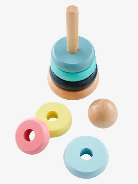 Pyramide D'éveil En Bois FSC® Multicolore - Vertbaudet 2 Pyramide D'éveil En Bois FSC® Multicolore - Vertbaudet – Image 2