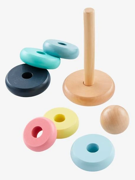 Pyramide D'éveil En Bois FSC® Multicolore - Vertbaudet 3 Pyramide D'éveil En Bois FSC® Multicolore - Vertbaudet – Image 3