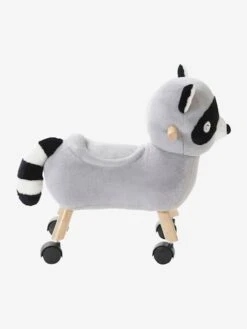 Raton Laveur Masqué à Roulettes En Peluche Et Bois FSC® Multicolore - Vertbaudet -Enfant Jouet Boutique raton laveur masque a roulettes en peluche et bois fsc 4