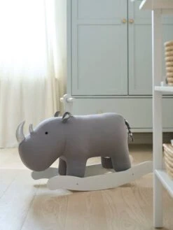 Rhinocéros à Bascule FSC® Gris - Vertbaudet -Enfant Jouet Boutique rhinoceros a bascule fsc 2