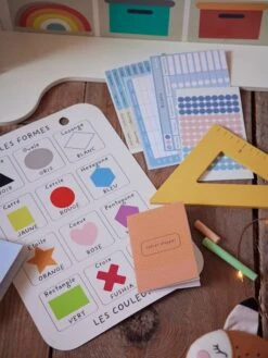 Salle De Classe Triptyque En Bois FSC® Multicolore - Vertbaudet -Enfant Jouet Boutique salle de classe triptyque en bois fsc 2