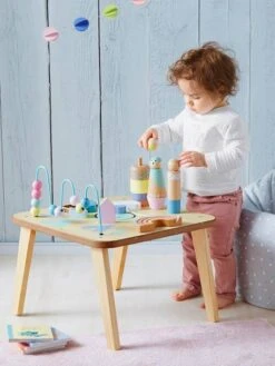 Table D'activités Petits Sioux En Bois FSC® Multicolore - Vertbaudet -Enfant Jouet Boutique table dactivites petits sioux en bois fsc 2