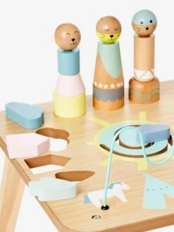Table D'activités Petits Sioux En Bois FSC® Multicolore - Vertbaudet -Enfant Jouet Boutique table dactivites petits sioux en bois fsc 4
