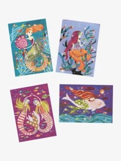 Tableaux à Pailleter - La Lumière Des Sirènes DJECO Multicolore - Djeco -Enfant Jouet Boutique tableaux a pailleter la lumiere des sirenes djeco 3