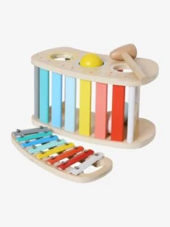 Tap Tap Xylophone 2 En 1 En Bois FSC® Multicolore - Vertbaudet -Enfant Jouet Boutique tap tap xylophone 2 en 1 en bois fsc 2