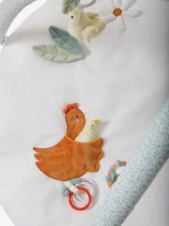 Tapis D'éveil Avec Arches En Coton Nid D'abeille LOVELY FARM Lovely Farm - Multicolore - Vertbaudet -Enfant Jouet Boutique tapis deveil avec arches en coton nid dabeille lovely farm 5