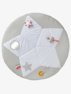 Tapis D'éveil Pluie D'étoiles Blanc Imprimé - Vertbaudet -Enfant Jouet Boutique tapis deveil pluie detoiles 3