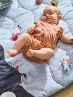 Tapis D'éveil Souple Sans Arche LEON SUR LE PONTON Bleu - Vertbaudet -Enfant Jouet Boutique tapis deveil souple sans arche leon sur le ponton 2