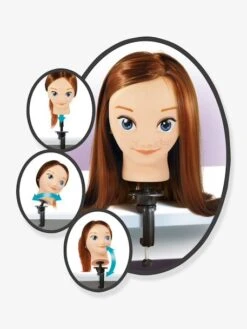 Tête à Coiffer Avec étau BUKI Rose - Buki -Enfant Jouet Boutique tete a coiffer avec etau buki 2