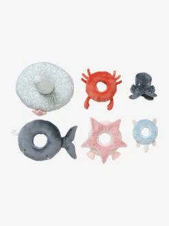 Tour à Empiler En Tissu SOUS L'OCÉAN Gris - Vertbaudet -Enfant Jouet Boutique tour a empiler en tissu sous locean 3