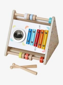 Triangle D'activités Musicales En Bois FSC® Beige - Vertbaudet -Enfant Jouet Boutique triangle dactivites musicales en bois fsc 4
